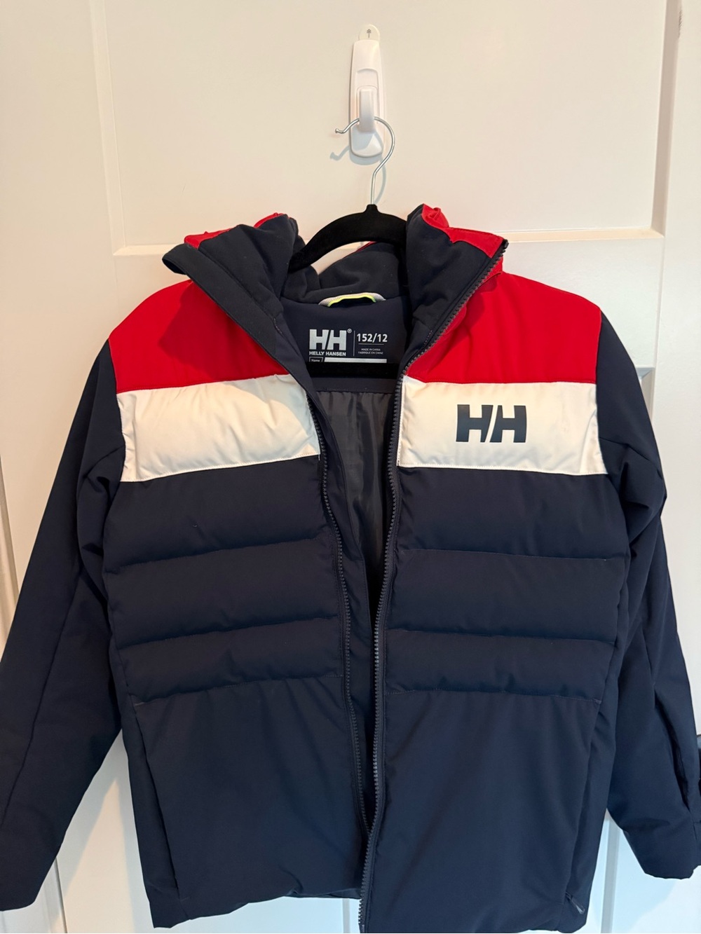 Helly Hansen Navy, Red & White Kids Puffer Jacket